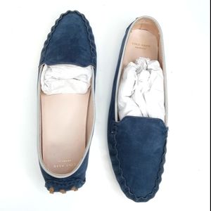 Cole Haan Navy Suede Loafers